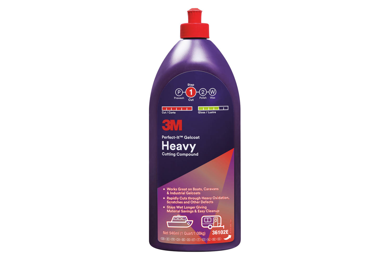 3M perfect-it Gelcoat Heavy Compound - 946ml